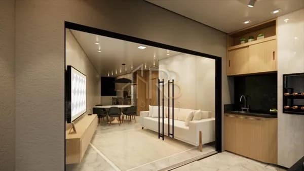 Apartamento duplex com 3/4 de ao frente ao mar