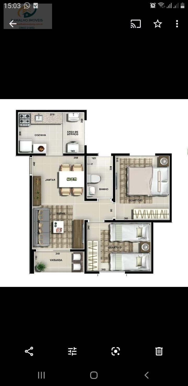 Apartamento em Santa Luzia - Nossa Senhora das Graças