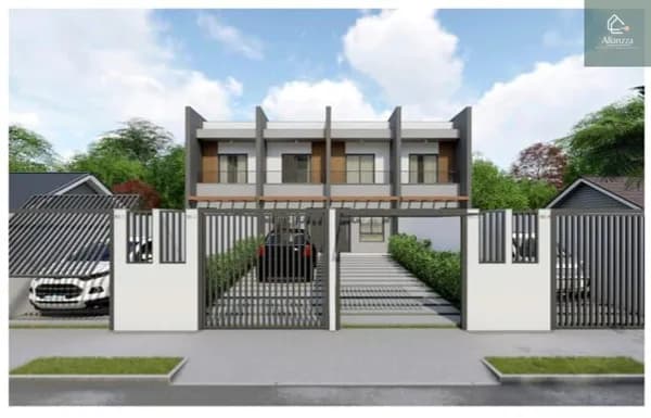 Sobrado Geminado com Projeto Moderno