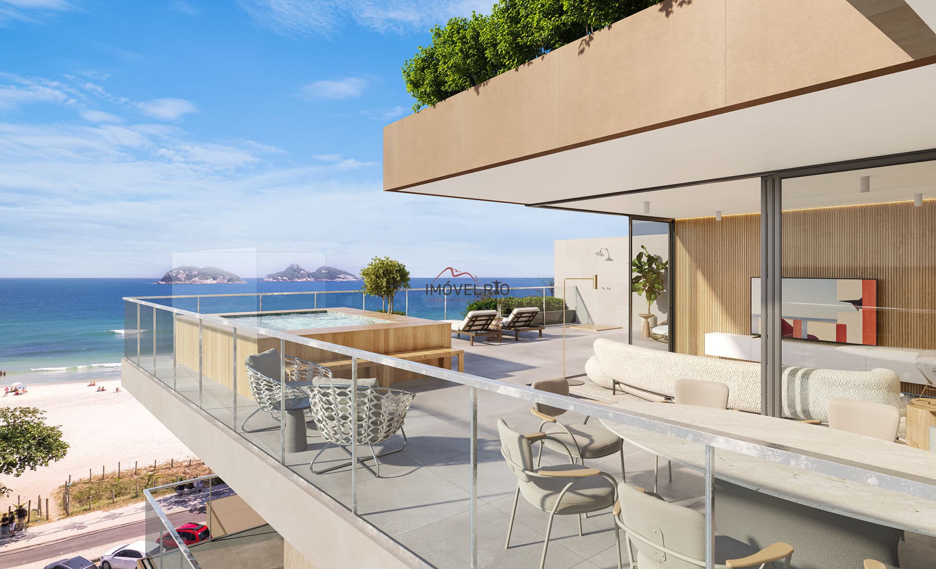 Signature Cobertura Duplex na praia do Pepê Barra da Tijuca
