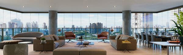 THE FRAME VILA NOVA CONCEIÇÃO- Apartamentos de 358m² a 771m², 4 a 5 suítes, 4 a 7 vagas.