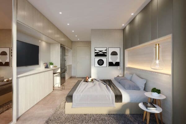 ALLE STUDIOS - Pronto para morar, 24 a 26m², lazer completo, à venda no bairro Campo Belo - São Paulo/SP, Zona Sul