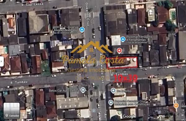 Lote/Terreno em Guarujá - Sítio Paecara (Vicente de Carvalho)