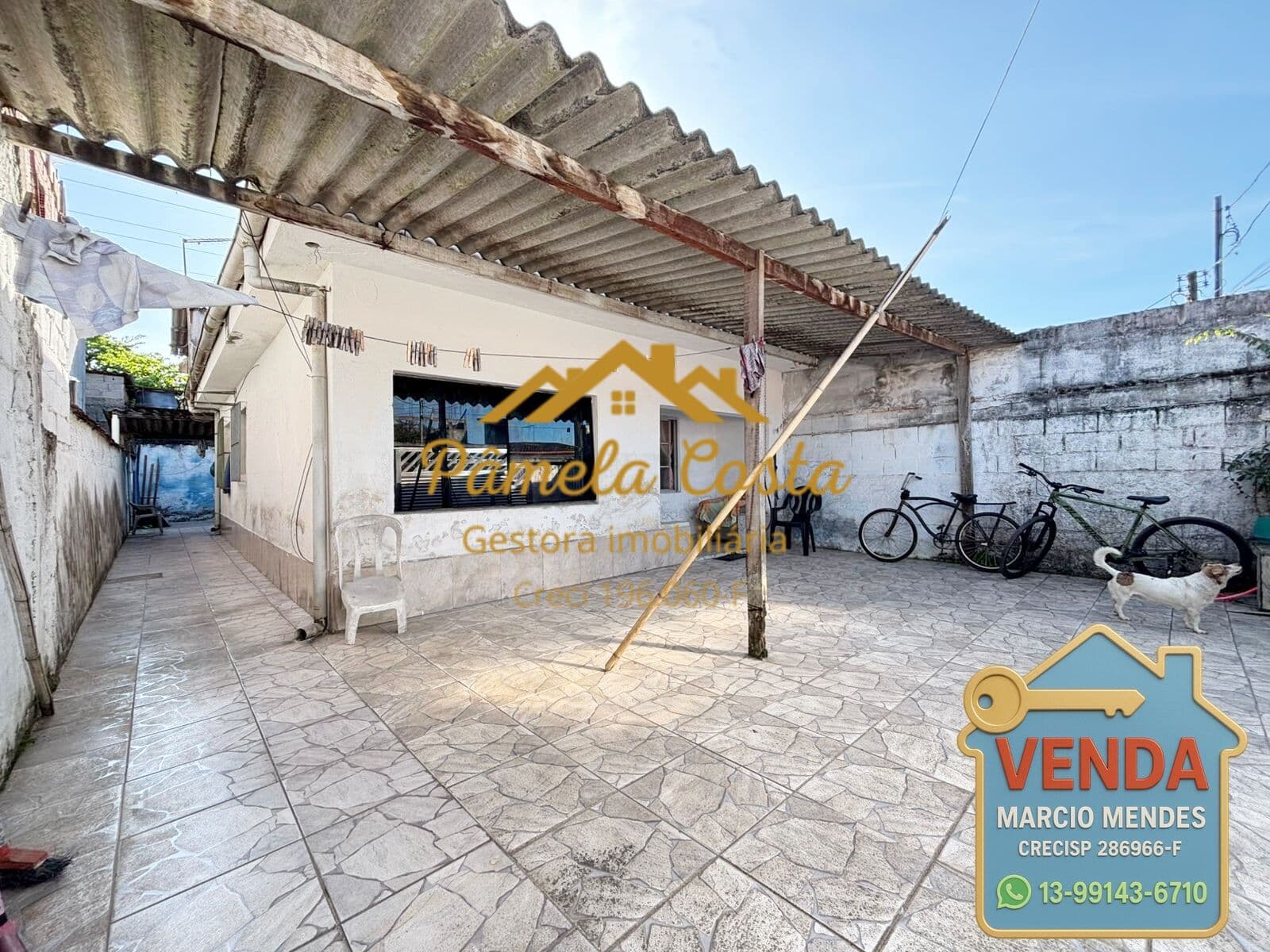 VENDO CASA COM QUINTAL E GARAGEM – VILA ÁUREA - PRÓXIMO A ESCOLA MARIA DE LOURDES