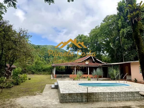 Vendo Linda Chácara no Caibura - Bertioga com 2 Residências + Piscina + Natureza