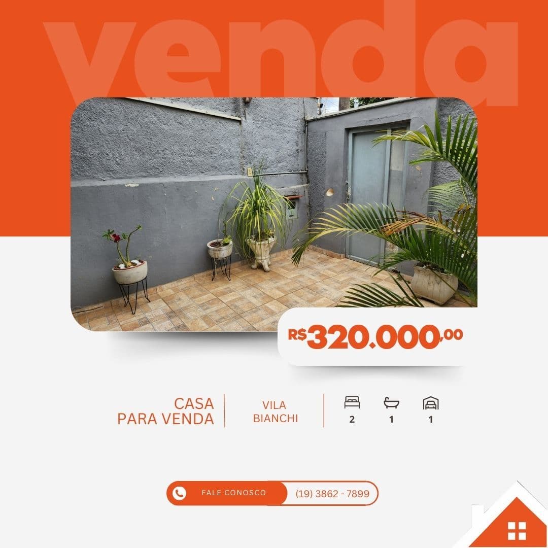 Casa à venda no bairro Vila Bianchi - Mogi Mirim/SP