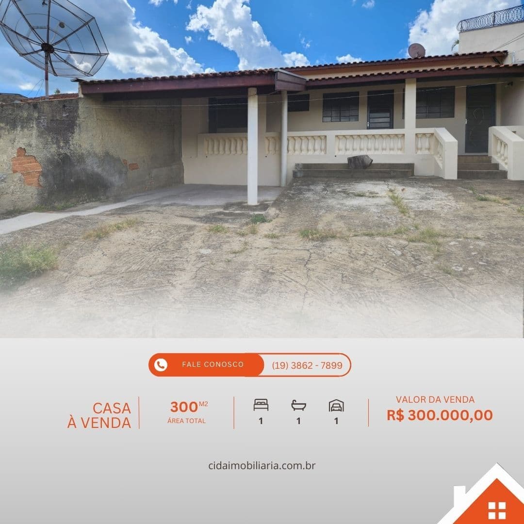 Casa à venda no bairro Jardim Nossa Senhora Aparecida - Mogi Mirim/SP