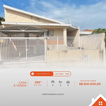 Casa à venda no bairro Jardim Santo Antônio - Valinhos/SP