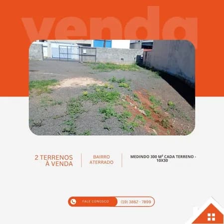 2 Terrenos à venda no bairro Aterrado - Mogi Mirim/SP