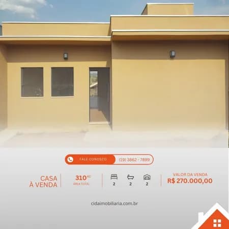Casa à venda no bairro Jardim tainá - Mogi Mirim/SP