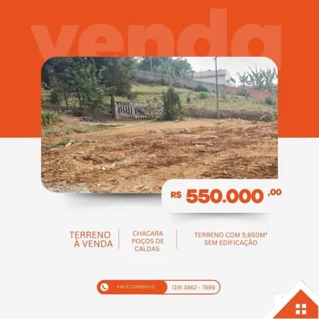 Terreno à venda no bairro Chácara Poços de Caldas - Poços de Caldas/MG