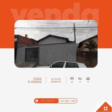 Casa à venda no bairro CDHU - Mogi Mirim/SP