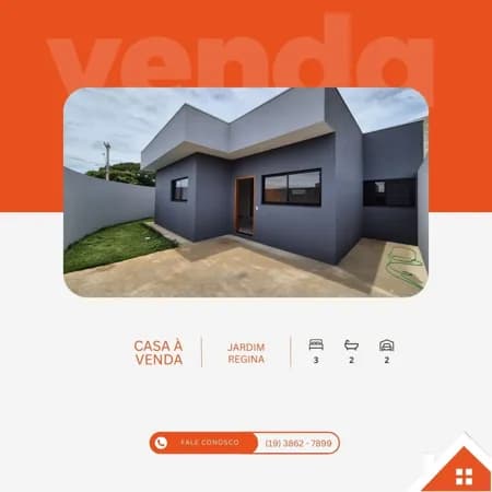 Casa à venda no bairro Jardim Regina - Mogi Mirim/SP
