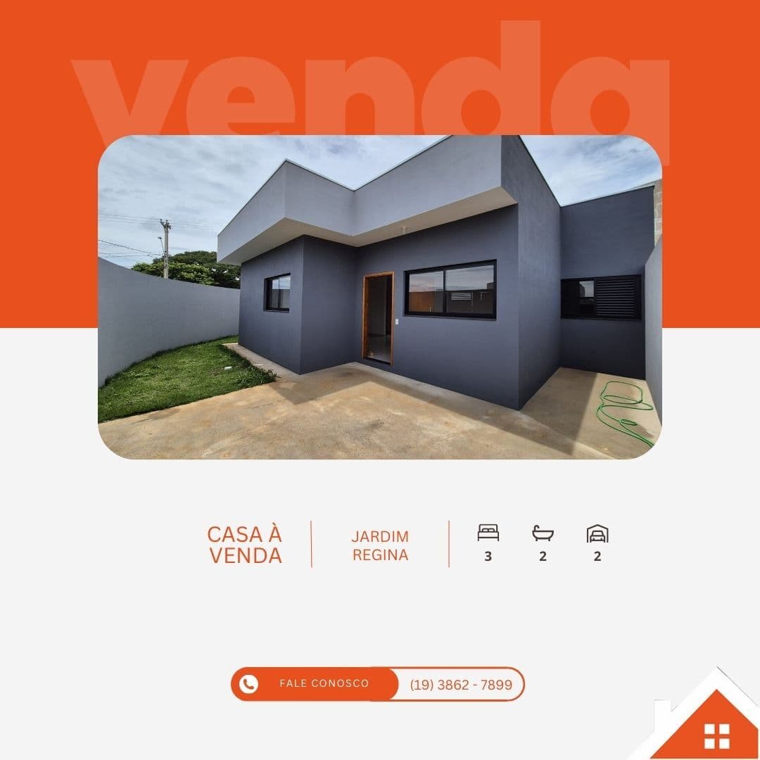 Casa à venda no bairro Jardim Regina - Mogi Mirim/SP