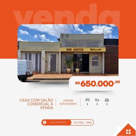 Casa Mista em Jardim Centenário, Mogi Guaçu/SP