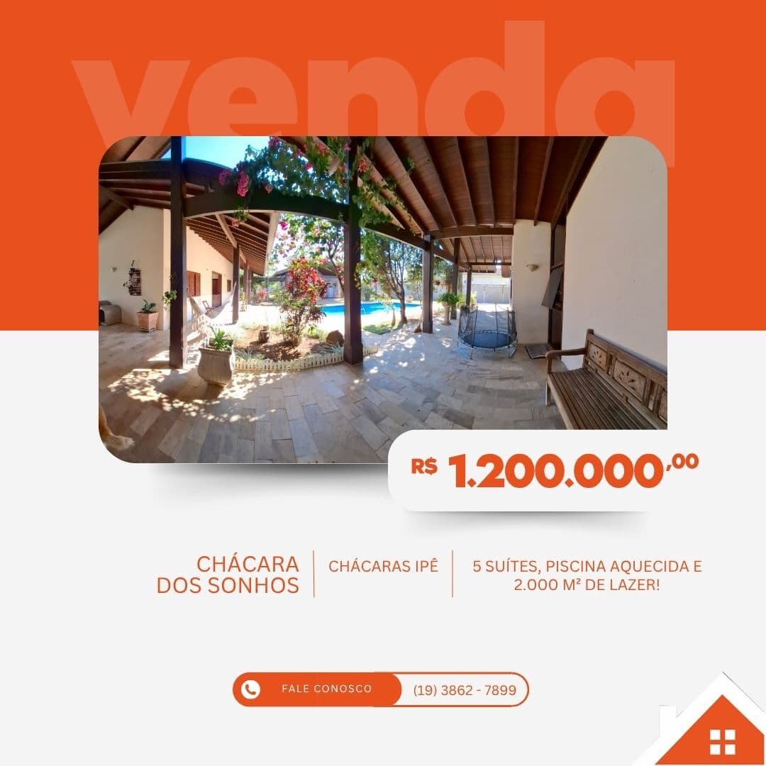 Chácara à venda no bairro Chácara Ipê - Mogi Mirim/SP