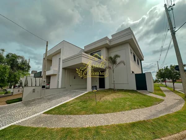 Casa De Esquina À Venda, Com 3 Suítes E Móveis Planejados No Terras Da Estância - Paulínia/SP