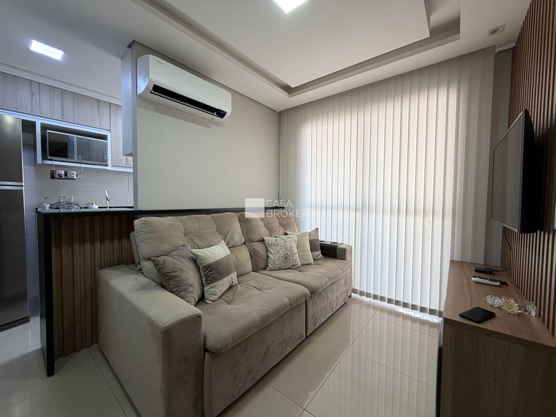 Apartamento de 3 dormitórios e varanda no Boulevard Home Resort em Vila Satúrnia, Campinas/SP