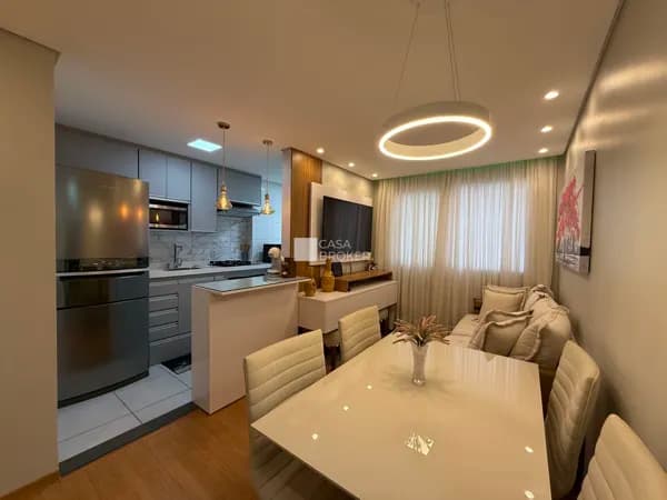 Apartamento com 2 dormitórios e ar-condicionado no Tropical Garden