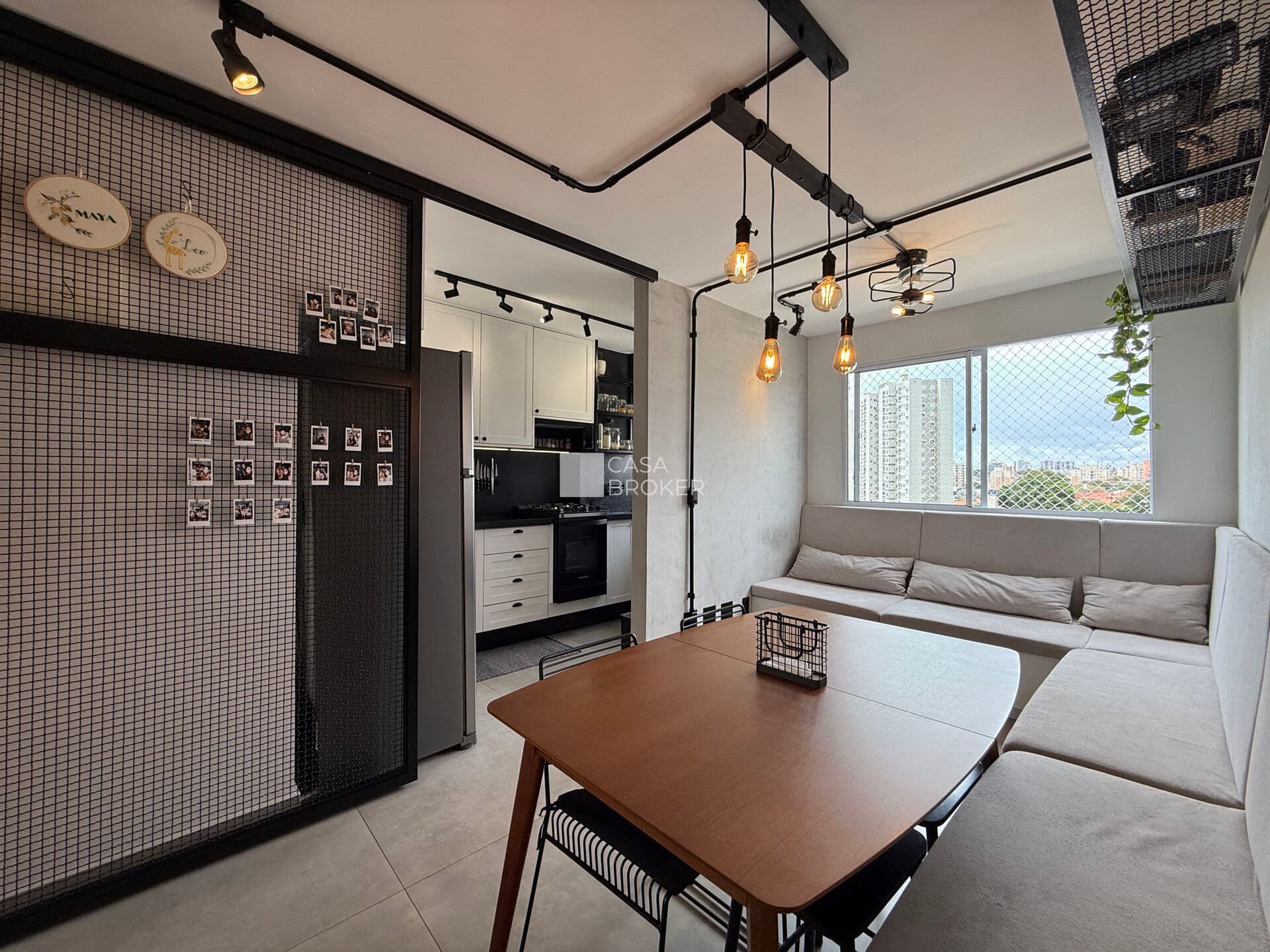 Apartamento impecável no Nature Garden com projeto industrial e vista livre para o Parque Linear