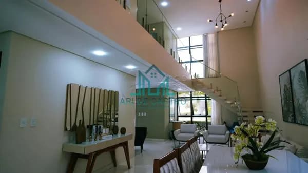 Casa Duplex com 400m², 5 Suítes, Mobiliada com Piscina em Condomínio no Antares - Maceió Alagoas