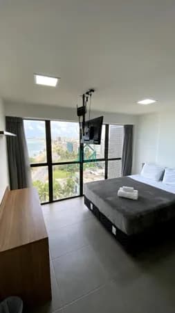 Apartamento Studio, Beira-mar da Praia de Cruz das Almas, Mobiliado - Maceió Alagoas
