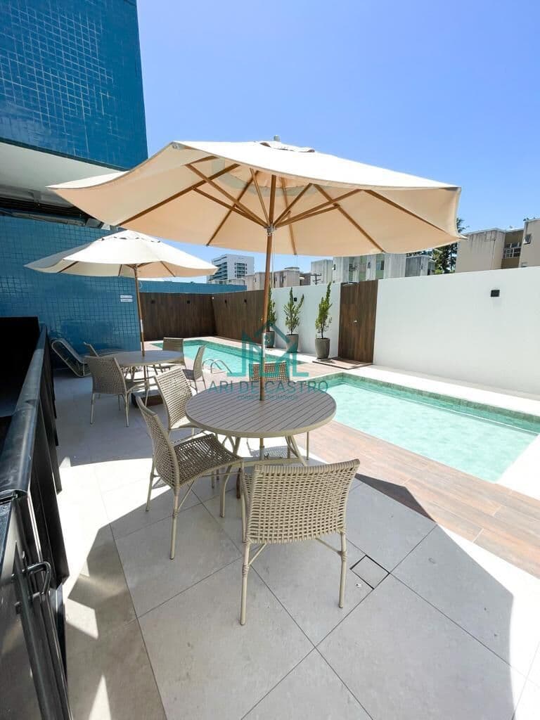 Apartamento Quarto e Sala de 42m² com Vista Mar da Praia de Cruz das Almas, Mobilia Fixa - Maceió Alagoas