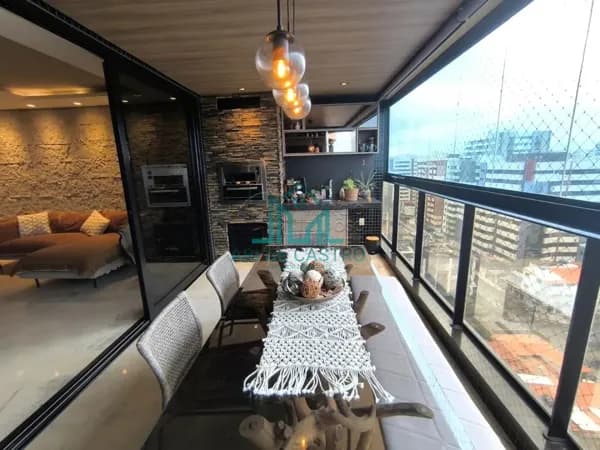 Apartamento Perfeito 4 Quartos, Escritorio, 161m² com Varanda Gourmet com Vista Mar da Praia de Jatiuca - Maceió Alagoas.