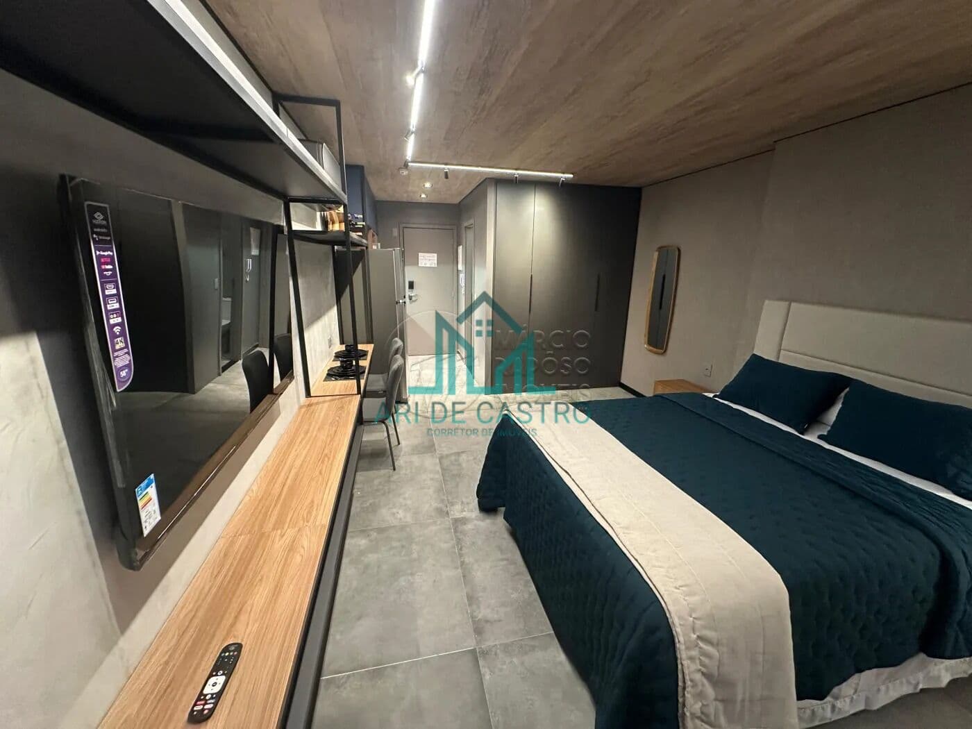 Apartamento Studio Novo todo Mobiliado, Varanda e Vista com 30m² no Edifício New Time na Pajuçara - Maceió Alagoas