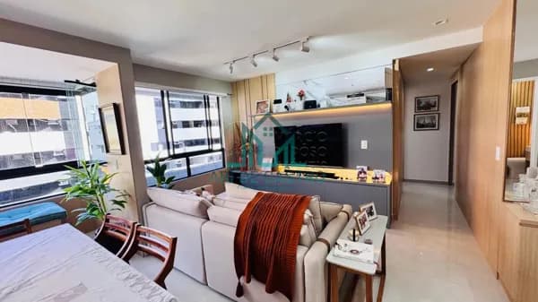Apartamento Lindo com 2 suítes e Varanda com EuroGlass à venda na Ponta Verde - Maceió Alagoas