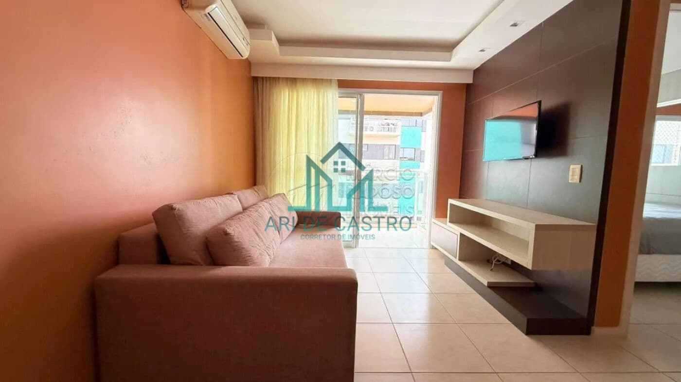 Apartamento 47m², Quarto e Sala com Varanda em Andar Alto à venda no JTR, Mobiliado - Maceió Alagoas