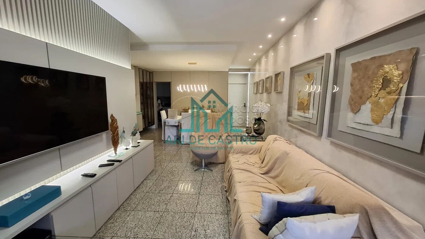 Apartamento com 4 Quartos, 132m² em andar Alto com Vista Mar permanente na Ponta Verde - Maceió Alagoas