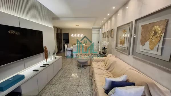 Apartamento com 4 Quartos, 132m² em andar Alto com Vista Mar permanente na Ponta Verde - Maceió Alagoas