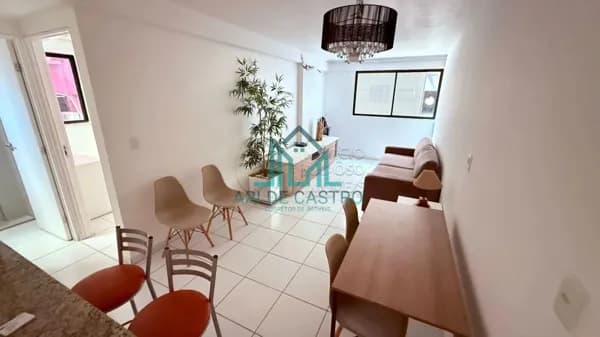 Apartamento Quarto e Sala Mobilado, 42m² à venda na Praia de Ponta Verde - Maceió Alagoas