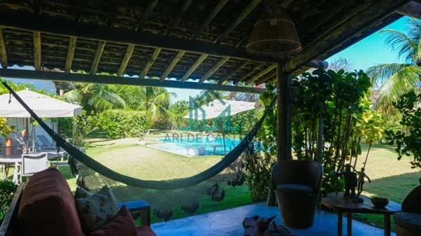 Casa Beira Mar de Praia Tatuamunha Mobiliada com Chalé e Piscina 365m² e terreno com 2.764m², e à venda Rota Ecológica dos Milagres - Alagoas