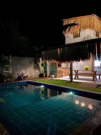Casa a Venda Villa Tatu, 5 Suítes, Piscina Mobiliada à 100m da Praia de Tatuamunha, Rota Ecológica de Milagres - Alagoas