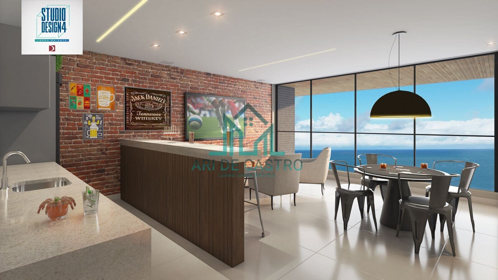 Studio Design 4 - Quarto e Sala com Vista a Venda, Beira-mar de Cruz das Almas em Maceió Alagoas