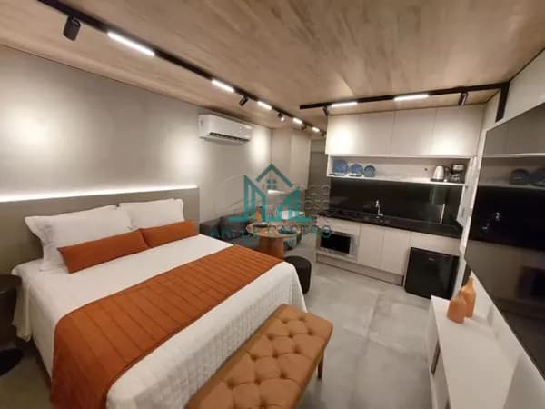 Apartamento Studio Novo, 30m², Vista Mar e Mobiliado à Venda no Edf. New Time na Praia de Pajuçara - Maceió Alagoas