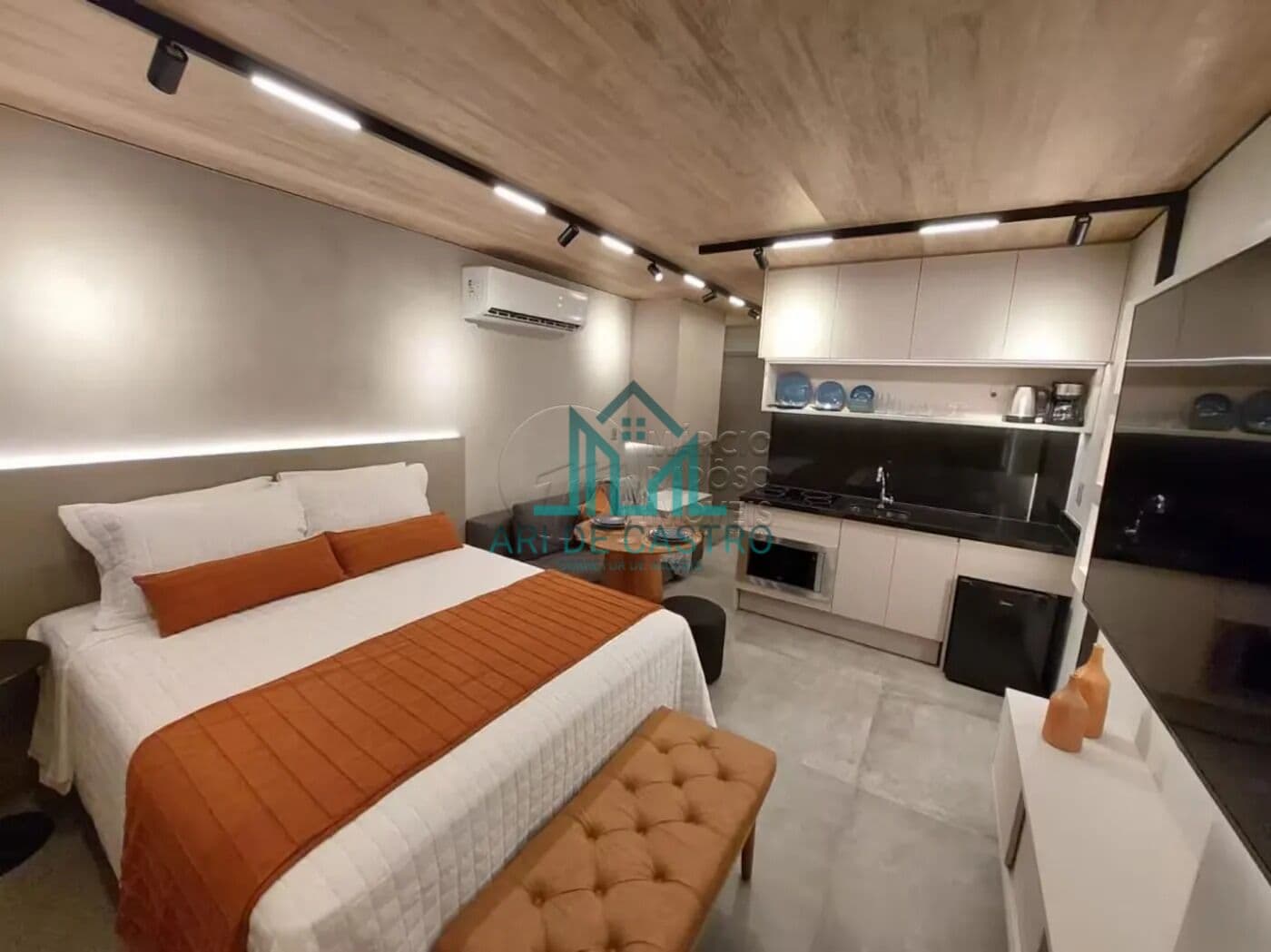 Apartamento Studio Novo, 30m², Vista Mar e Mobiliado à Venda no Edf. New Time na Praia de Pajuçara - Maceió Alagoas
