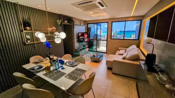 Apartamento Cobertura, 80m² Mobiliado com Piscina à venda na Ponta Verde - Maceió Alagoas