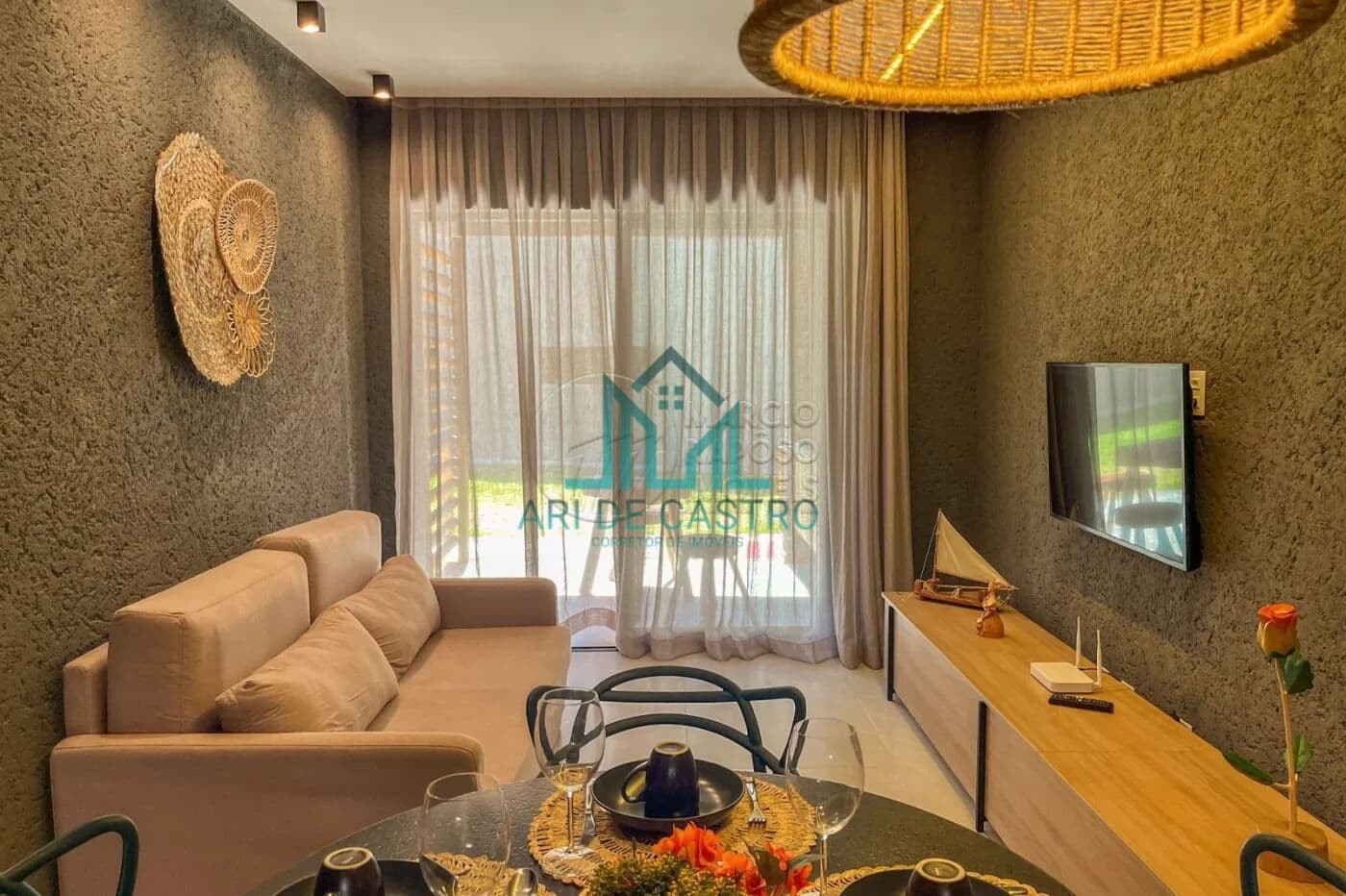 Apartamento com 2 Quartos Mobiliado com 63,00m² no Patacho na Rota dos Milagres - Alagoas
