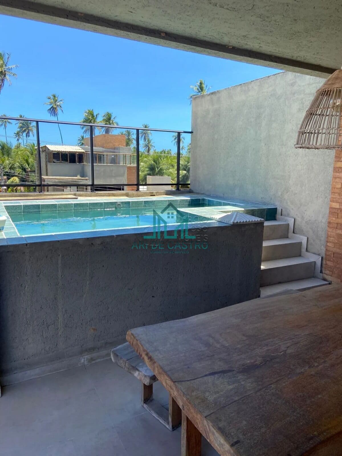 Casa Mobiliada com Rooftop e Piscina Privativa a 100m da Praia do Riacho à venda - São Miguel dos Milagres