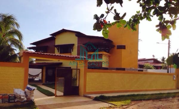 Casa Duplex em Condomínio, 5 Quartos, Piscina e Mobiliada na Barra do Santo Antônio - Alagoas