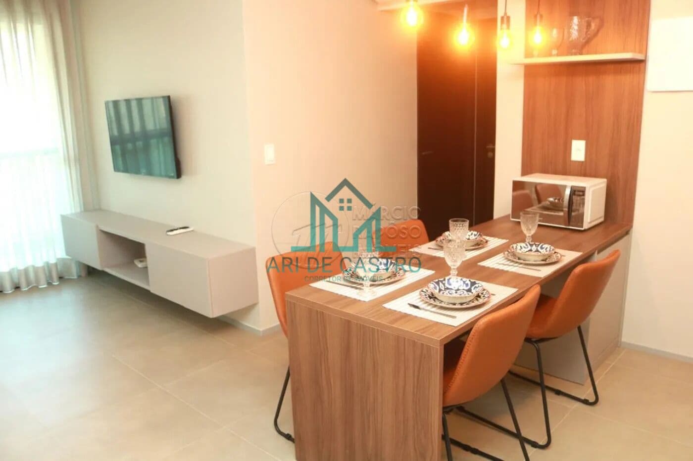 Apartamento Mobiliado com 2 Quartos, 56m² e Varanda à venda na Ponta Verde - Maceió Alagoas
