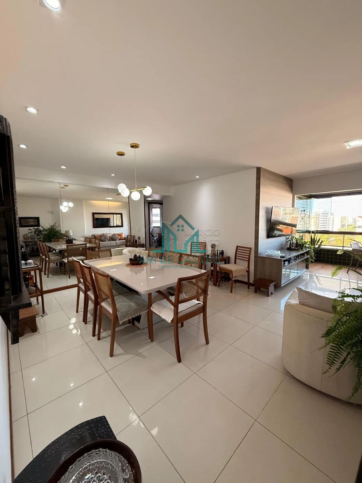 Apartamento a Venda 3 Quartos, 120m², Nascente, 2 Vagas Andar alto no Corredor Vera Arruda na Jatiuca - Maceió Alagoas