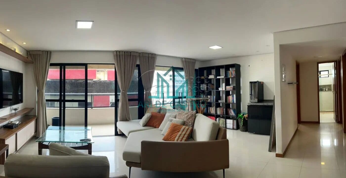 Apartamento com 3 Quartos, 136m² e Varanda com Vista Mar à venda na Jatiuca - Maceió Alagoas
