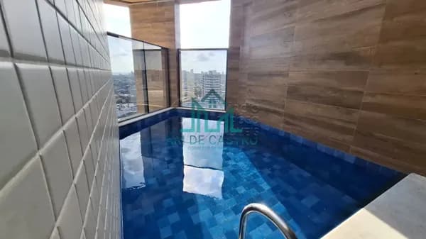Cobertura Vista Mar da Praia de Pajuçara, 2 Quartos com Piscina Privativa, 81 m² - Maceió Alagoas