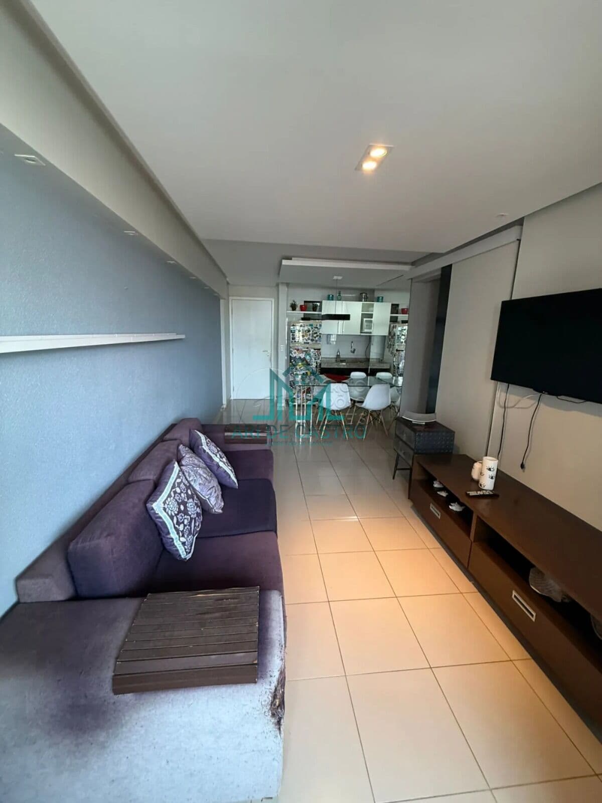 Apartamento Quarto e Sala, Varanda. Mobiliado, 43m² à venda na Jatiuca - Maceió Alagoas