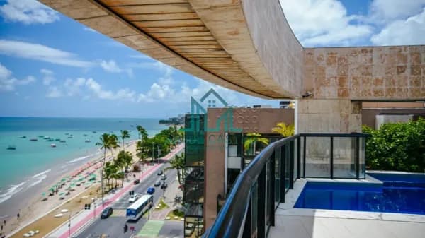 Cobertura Duplex à beira-mar da Praia de Ponta Verde com 605m², 4 Quartos e Piscina Privativa à venda em Maceió