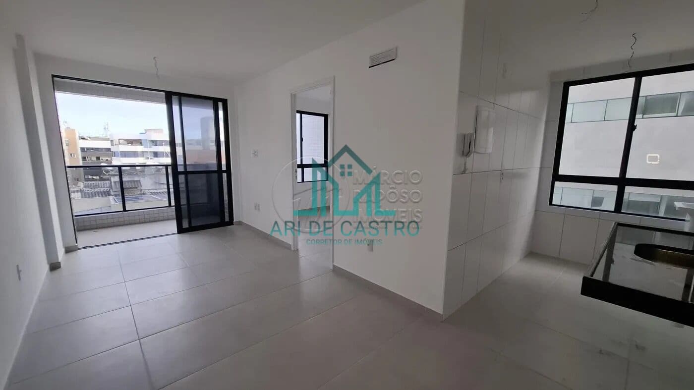 Apartamento Quarto e Sala, 37m², novo à venda a 50 metros da Praia de Ponta Verde - Maceió Alagoas